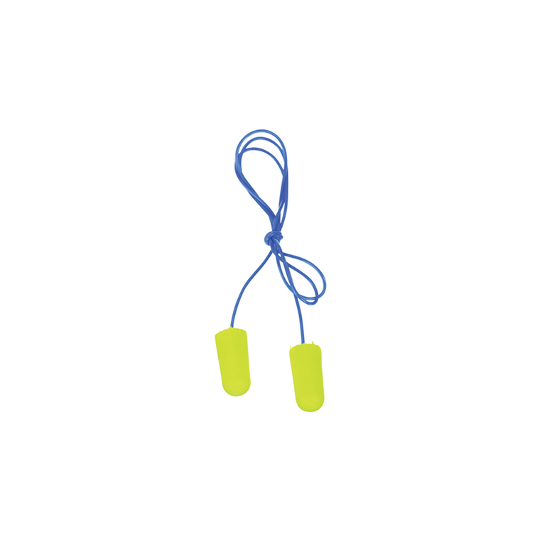 3M™ E-A-Rsoft™ Yellow Neons™ Earplugs 311-1250, Corded, Poly Bag, Regular Size